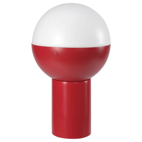 SOLVINDEN Iluminación decorativa LED, a pilas/globo rojo, 25 cm
