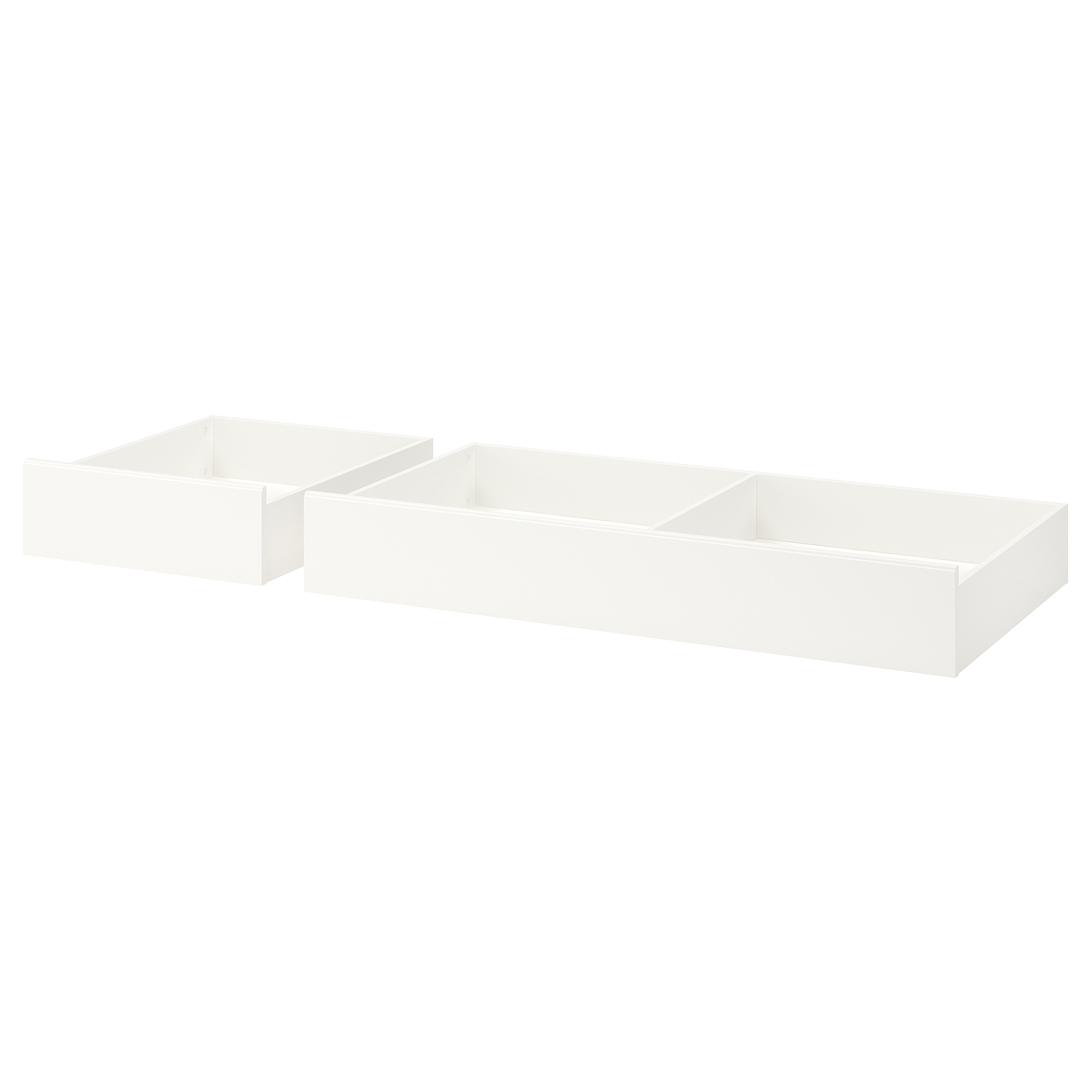 SONGESAND Cajón de cama, 2 piezas, blanco, Matrimonial/individual - IKEA