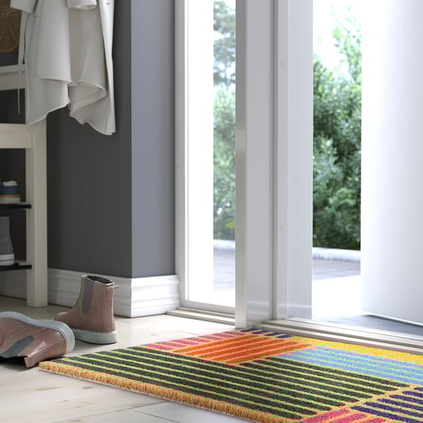 SPÅRDJUP Tapete, interior, multicolor/raya, 60x90 cm