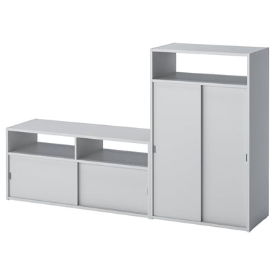 SPIKSMED Mueble de TV con almacenaje, 157x32x97 cm