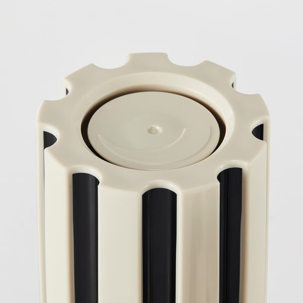 SPJUTLILJA Molinillo, juego de 2, negro/beige claro, 16 cm