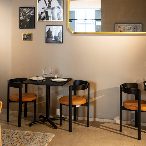 STOCKHOLM 2025 Silla, café oscuro/piel