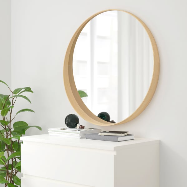 STOCKHOLM Espejo, chapa fresno, 80 cm