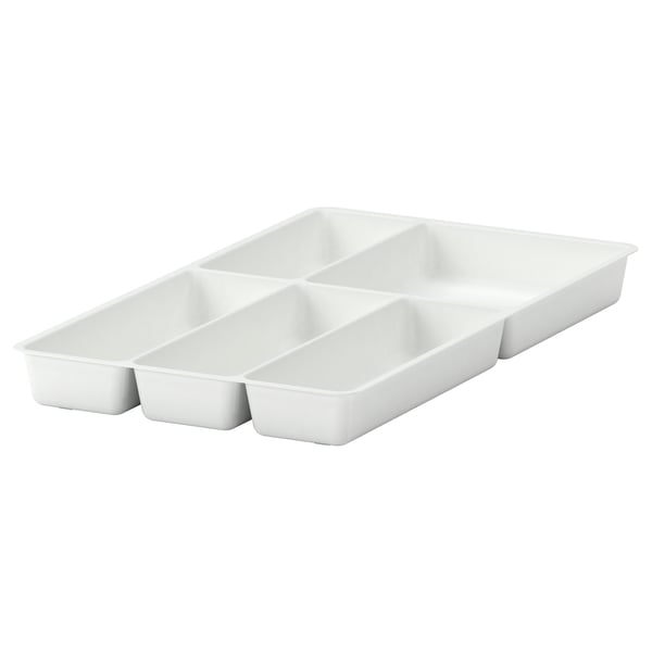 STÖDJA Bandeja para cubiertos, blanco, 29x51 cm