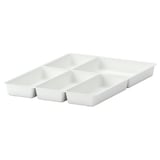 STÖDJA Bandeja para cubiertos, blanco, 37x51 cm