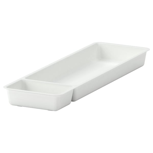 STÖDJA Bandeja para utensilios, blanco, 15 cm