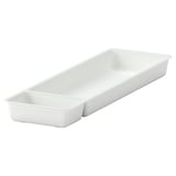 STÖDJA Bandeja para utensilios, blanco, 15 cm