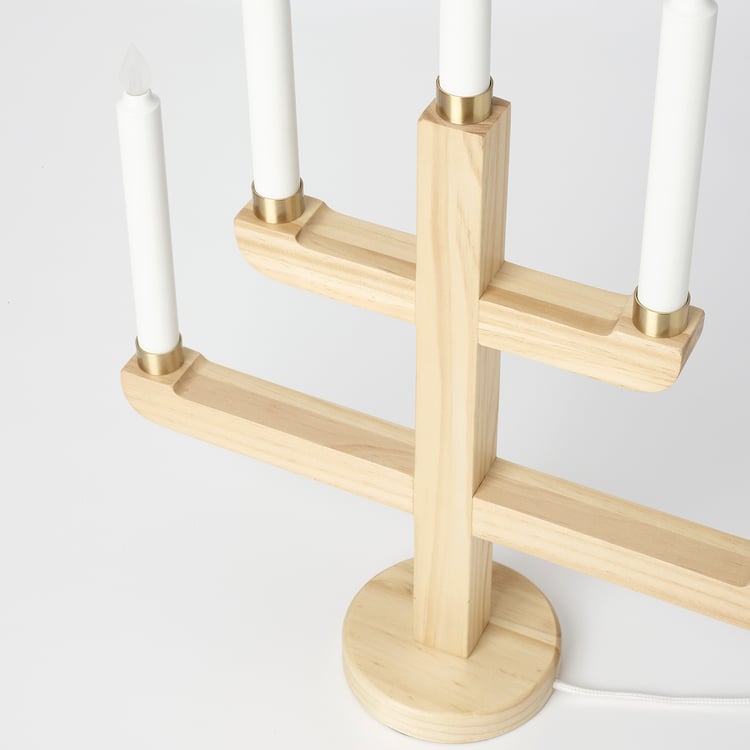 STRÅLA Candelabro de 5 brazos LED, pino, 56 cm IKEA Mexico