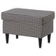 STRANDMON Taburete, Vibberbo negro/beige