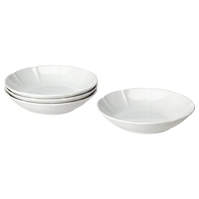 STRIMMIG Plato hondo, blanco, 23 cm