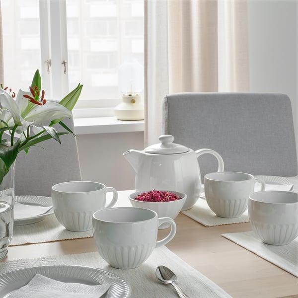 STRIMMIG Taza, blanco, 36 cl