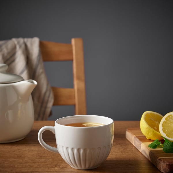 STRIMMIG Taza, blanco, 36 cl