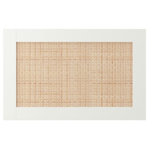 STUDSVIKEN Puerta/Frente de cajón, blanco/álamo negro, 60x38 cm