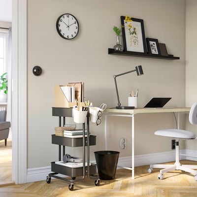 SUNNERSTA Recipiente, beige, 12x11 cm