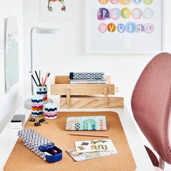 SUSIG Protector de escritorio, corcho, 45x65 cm