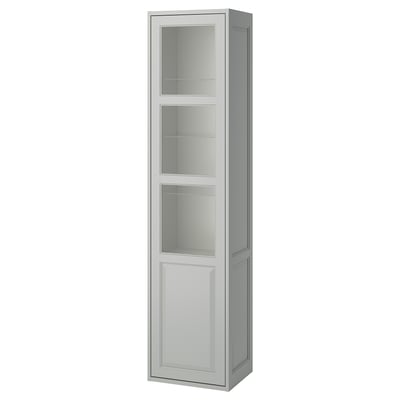 TÄNNFORSEN Gab alt puerta, gris claro, 18x15x77 "