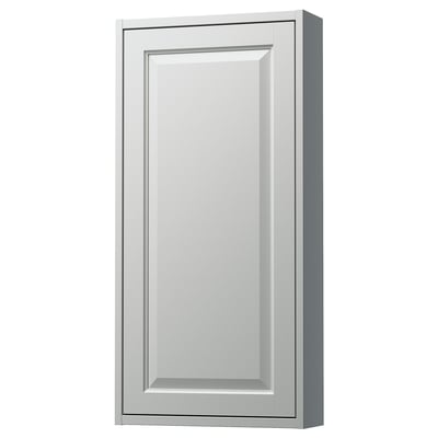 TÄNNFORSEN Gabinete de pared con puerta, gris claro, 46x15x94 cm