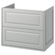 Opción: TÄNNFORSEN Mueble lavabo con cajones, gris claro, 76x53x64 cm