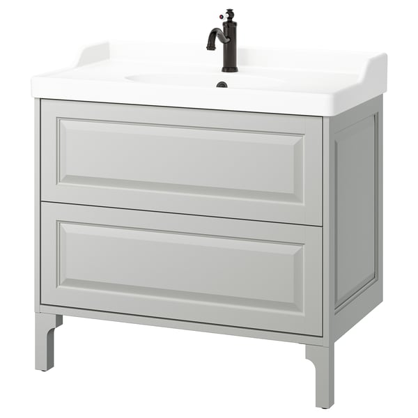 TÄNNFORSEN / RUTSJÖN Mueble de lavabo con cajones/lavabo