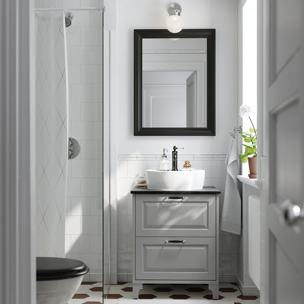 TÄNNFORSEN / TÖRNVIKEN Mueble de lavabo con cajones/lavabo