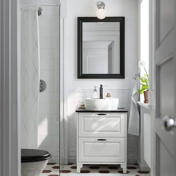 TÄNNFORSEN / TÖRNVIKEN Mueble de lavabo con cajones/lavabo