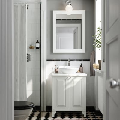 TÄNNFORSEN / VÄSTERSJÖN Mueble de lavabo con puertas/lavabo