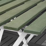 TÄRNÖ Mesa, exterior, blanco/verde, 55x54 cm