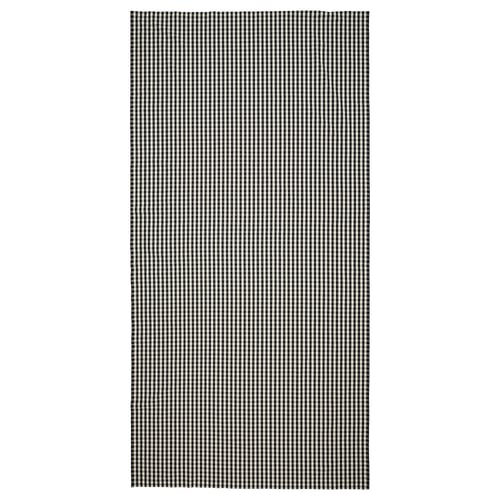 TAGGLUSERN Tela precortada, negro/blanco, 150x300 cm