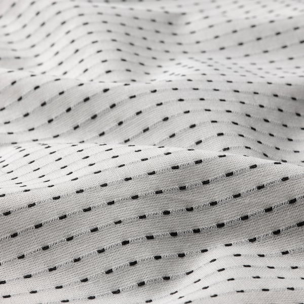 TÅGVECKLARE Funda para almohada, blanco/gris oscuro, Queen