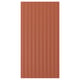 TERRSJÖ Panel lateral, rojo-café motivo de ondas, 39x78 cm