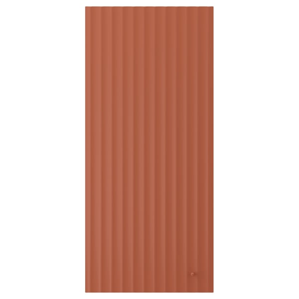 TERRSJÖ Puerta, rojo-café motivo de ondas, 46x102 cm