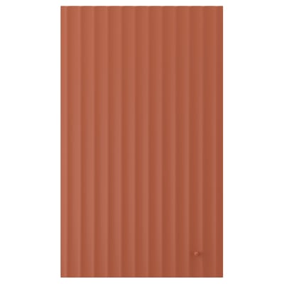 TERRSJÖ Puerta, rojo-café motivo de ondas, 46x76 cm