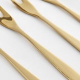 TILLAGD Tenedor para tarta, dorado, 13 cm