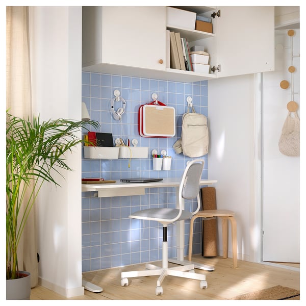 TISKEN Soporte de cepillo con ventosa, blanco