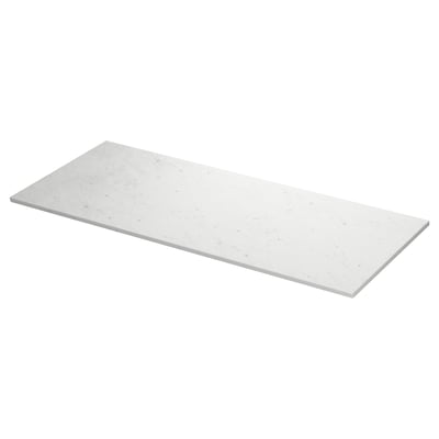 TOLKEN Barra, blanco efecto mármol/Tablero laminado, 154.9x54.6 cm