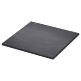 TOLKEN Barra, negro efecto mármol/Tablero laminado, 63.5x54.6 cm