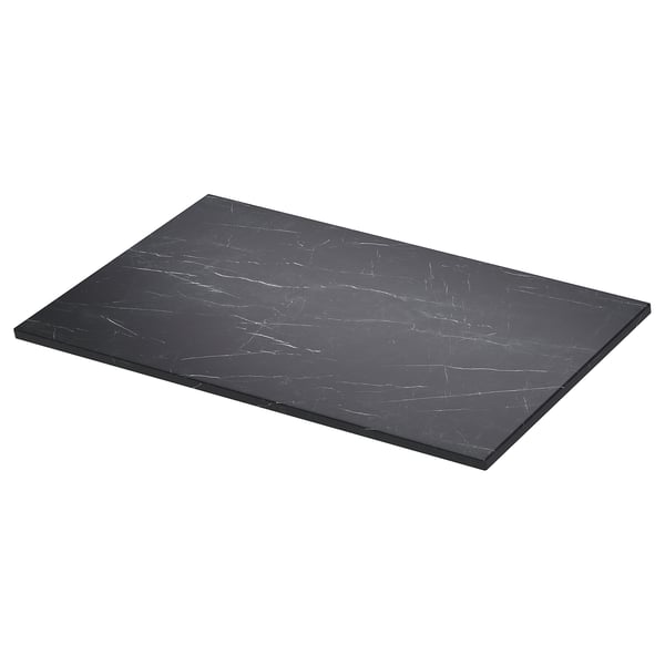 TOLKEN Barra, negro efecto mármol/Tablero laminado, 94.0x54.6 cm