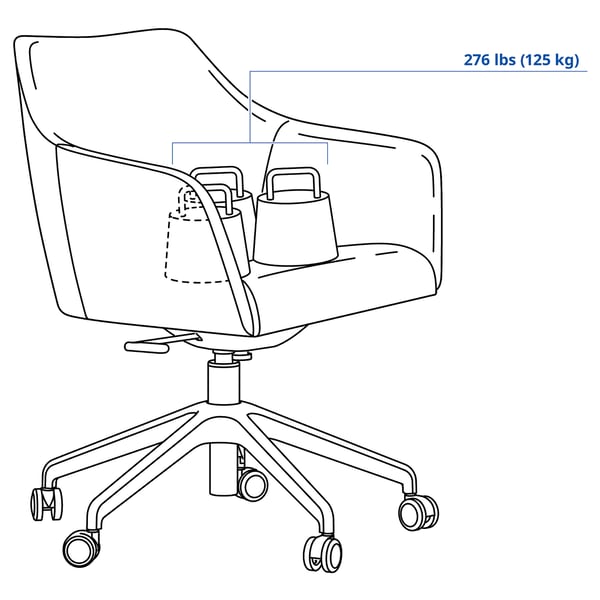 TOSSBERG / LÅNGFJÄLL Silla sala de juntas, Gunnared beige/blanco