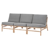 TVARÖ Sofá modular 3 asientos jardín, café/Frösön/Duvholmen gris oscuro