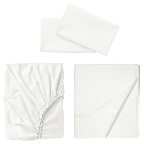 ULLVIDE Juego de sábanas, blanco, Matrimonial