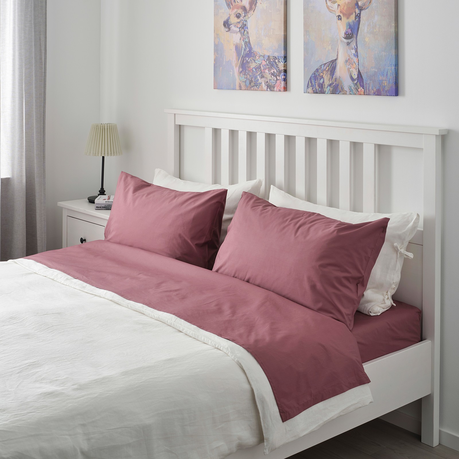ULLVIDE Juego de sábanas - rosa oscuro - IKEA