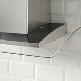 UNDANTAG Extractor de pared, ac inox/vidrio