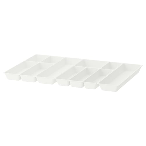 UPPDATERA 2 bandejas cubiertos/bandeja utens., blanco, 81x50 cm