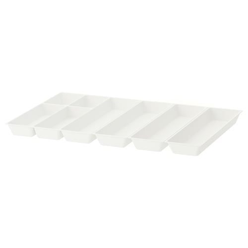UPPDATERA Bandeja cubiertos/3 bandejas utens., blanco, 81x50 cm