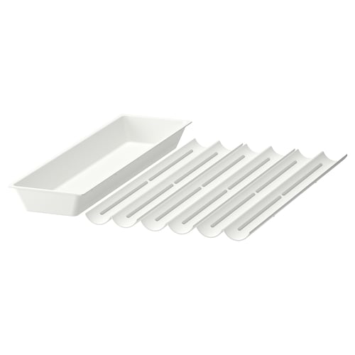 UPPDATERA Bandeja de utensilios/especiero, blanco, 45x50 cm