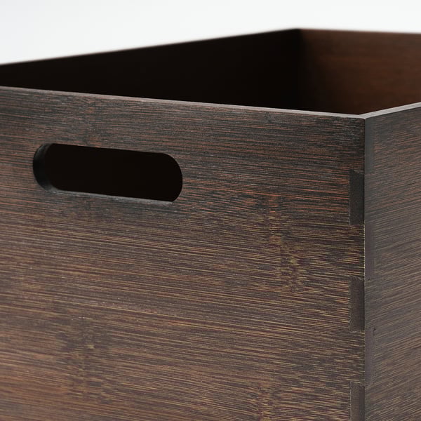 UPPDATERA Caja, bambú oscuro, 24x32x15 cm