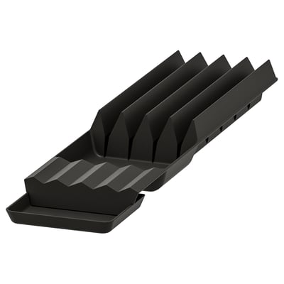 UPPDATERA Soporte para cuchillos, carbón, 11x50 cm