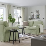 UPPLAND Sofá con 3 asientos, Hakebo Gris/verde