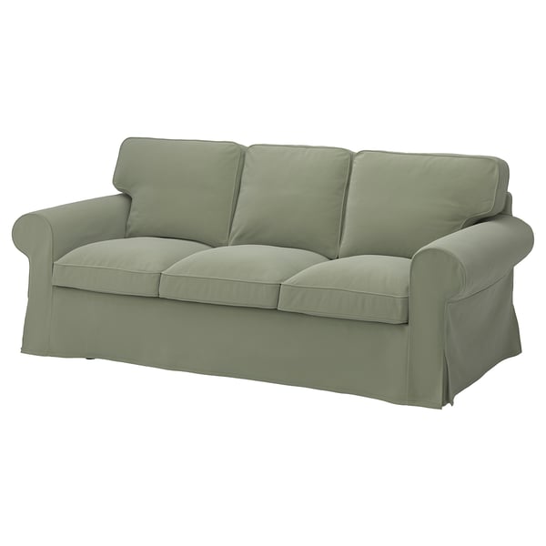 UPPLAND Sofá con 3 asientos, Hakebo Gris/verde