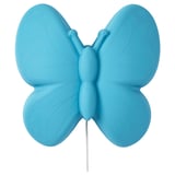 UPPLYST Lámpara pared LED, mariposa azul claro
